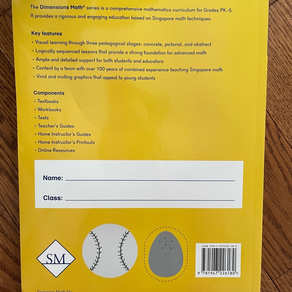 Singapore Math Dimensions Math 1A 1B - Picture 7 of 13